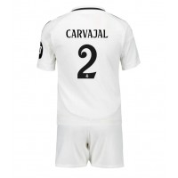 Real Madrid Daniel Carvajal #2 Hjemmedraktsett Barn 2024-25 Kortermet (+ Korte bukser)